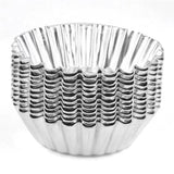 Stainless Steel Egg Tart Cake Mold Cups With Lace Edges For Coconut Egg Tarts