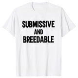 Obedient And Reproducible T-shirt Funny Humor Pure Cotton Neutral