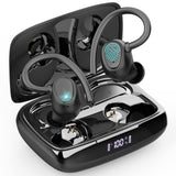 Wireless Earbud Bluetooth 5.1 Headphones Sport Wireless Bluetooth Earphones in Ear Noise Cancelling Earbud with Mic Deep Bass Earhooks Ear Buds IP7 Waterproof 48H Headset for Running Gym[2021 New]