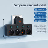 European Standard Multi-plug Household Power Row Plug