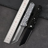 High-hardness Stainless Steel Portable Folding Knife With An Aluminum Handle