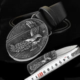 Smooth Buckle For Self-defense Trendy Punk-style Belt Buckle With A Distinctive Look