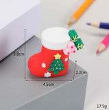 Christmas sharpener-Christmas socks-pvc-1 piece