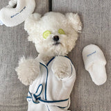 Pet Bath Towel Bathrobe Photo Prop Nightgown Pajamas Dog Pet Bichon Teddy