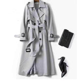 Double-breasted Mid-length Tie Trench Coat