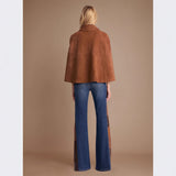 Women's Polyester Leather Loose Design Coat