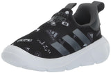 adidas Kids Monofit Sneaker Black/White/Preloved Green 10 US Unisex Toddler