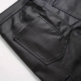 Mens Windproof PU Pants For Motorcycle And Outdoor Riding