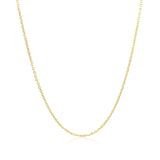 10k Yellow Gold Diamond Cut Cable Link Chain (1.10 mm)