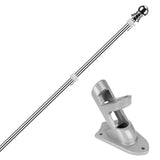 6Ft Stainless Steel Wall Mounted Flag Pole