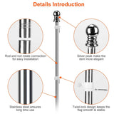 6Ft Stainless Steel Wall Mounted Flag Pole