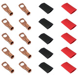6 Gauge Cable Lugs with Heat Shrink Tubing Kit