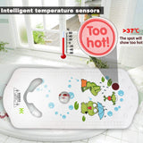 6M+ Infant Toddler Tub Seat Non-slip Safety Chair with Heat Sensitive Bath Mat