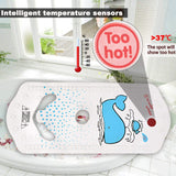 6M+ Infant Toddler Tub Seat Non-slip Safety Chair with Heat Sensitive Bath Mat