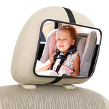 Babyjem Baby Car Mirror - Shatter-Resistant Acrylic Glass, Adjustable Strap for Safe Rear Seat Visibility