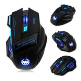 7 Buttons LED Optical Wireless Gaming Mouse