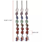 7 Chakra Gemstones Reiki Healing Crystals Tassel Wall Car Hanging Ornament