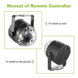 7 Colors Sound Activated Party Lights with Remote Control