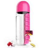7-Day Pill Tablet Medicine Organizer Water Drink Bottle Holder Box