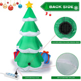 7 Ft. Inflatable Christmas Tree Santa Decor with LED Lights