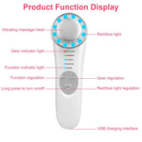 7-in-1 Facial Massager Ultrasonic High Frequency Face Lifting Machine