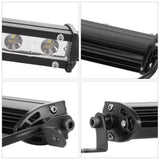 7" LED Light Bar Single Row Offroad Spot Lights