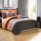7-Piece: Luxury Bordered Queen Comforter Set