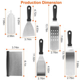 7-Piece Set: Stainless Steel BBQ Grilling Utensil Tools