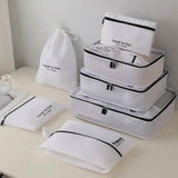 7-Piece: Travel Packaging Cube Bags