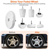7-Pieces Set: Wheels Polishing Pads Car Buffing