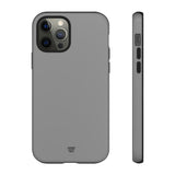 SOLID GRAY | Tough Phone Case