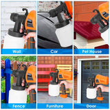 700W Electric Paint Sprayer Handheld with 3 Spray Patterns 800ml