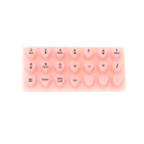 91 Button For Desktop And Notebook Computer Silicone Keyboard Stickers