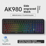 Office Computer Bluetooth Keyboard Game Side Three-mode Wireless
