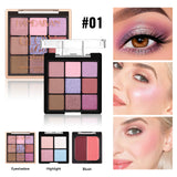 Eye Shadow Blush Highlight Three-in-one Comprehensive Plate