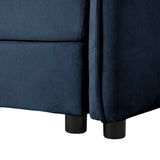 Modern Chenille Oversized Deep Seat Sectional Sofa