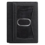 Dopp Men's Alpha RFID Front Pocket Get-Away Leather, Black