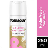 Toni&Guy Volume Addiction Hair Care Cream for Fine Hair - 250ml, Nourishing & Volumizing