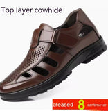 Summer Hollow Leather Sandals for Women