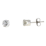 1.00ct Diamond Stud Earrings 14KT White Gold