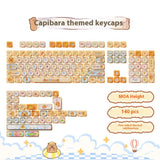 Sublimation Cute Cartoon Pig Party Theme Height Keycap Full Set