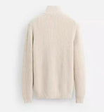 Mens Fashion Half-neck Cotton Knit Sweater