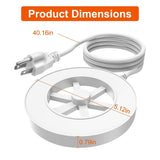 70W Bird Bath Deicer Aluminum Alloy Water Heater with Thermostat Auto Shutdown