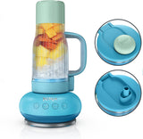 Ninja BlendBOSS | Personal Smoothie Blender and Tumbler | 26oz Travel Tumbler w/Leakproof Lid & Intergrated Chug Spout | AutoIQ Technololgy | 1200 Peak Watt | Cyberspace | DB301CYBRN | (NEW)
