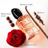 Armani Beauty - Sì Intense - Eau de Parfum - Perfume for Women - Chypre Ambery Fruity Fragrance - Blackcurrant Nectar, Damascena Rose, Black Tea Notes