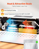 VEVOR Continuous Sealing Machine, 0.32-0.47 in Seal Width, Automatic Continuous Band Sealer with Digital Temperature Control, Automatic Shutdown, Heat Sealing Machine for 0.002-0.0.008 in Plastic Bags