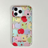 Electroplated Colorful Flower Phone Case