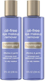 Neutrogena Gentle Oil-Free Eye Makeup Remover & Cleanser for Sensitive Eyes, Non-Greasy Makeup Remover, Waterproof Mascara Remover, Dermatologist & Ophthalmologist Tested, 8 fl. oz