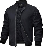 7DAY'S Mens Bomber Jackets Casual Fall Winter Warm Windbreaker Full Zip Windproof Outwear Color-Blocking Coats