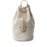 Prada Neutrals Backpacks Men